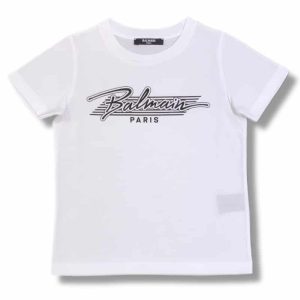 Balmain – T shirt bianca bimbi