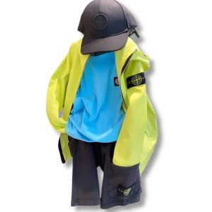 Stone Island – Bermuda nero bimbo