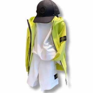 Stone Island – Bermuda bianco bimbo