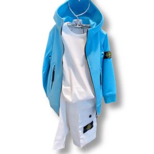 Stone Island – Bermuda bianco bimbo