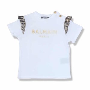 Balmain – T-shirt per bimba- White