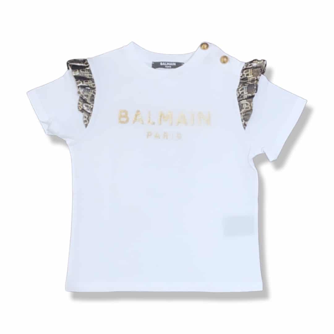 Balmain – T-shirt per bimba- White - immagine 2