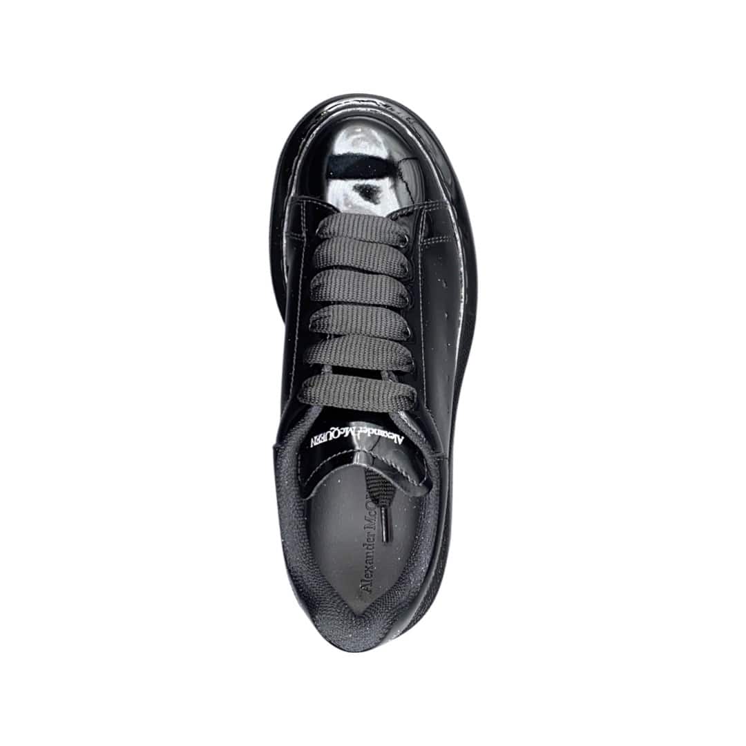 Alexander McQueen – Sneaker bambini – Nero Vernice - immagine 4