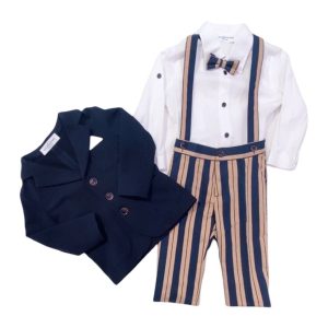 Colorichiari – Completo beige blu