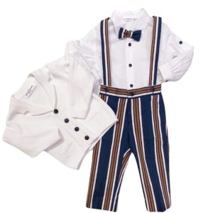 Colorichiari – Completo blu e beige