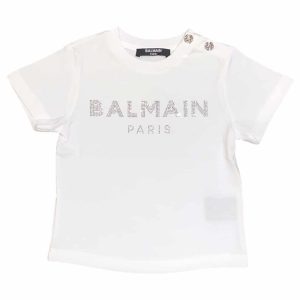 Balmain – T-shirt per bimba – White