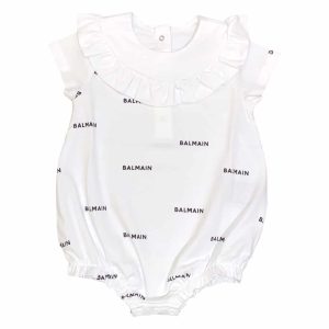 Balmain- Pagliaccetto per neonata – White