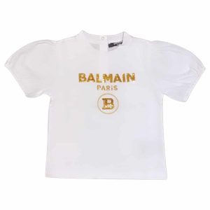 Balmain – T-shirt per bimba – White