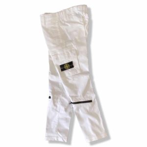 Stone Island – Pantalone con tasconi – Bianco