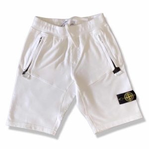Stone Island – Bermuda bambini – Bianco
