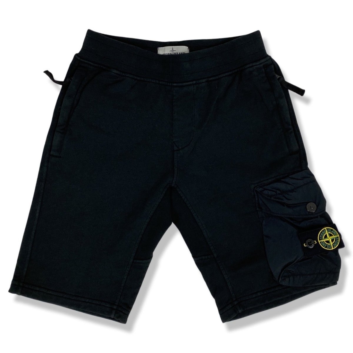 Stone Island – Bermuda in felpa – nero