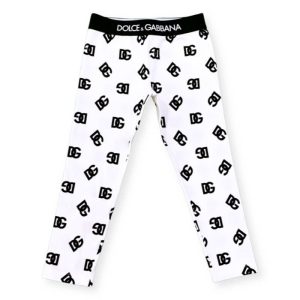 Dolce & Gabbana – Leggins logato – Bianco