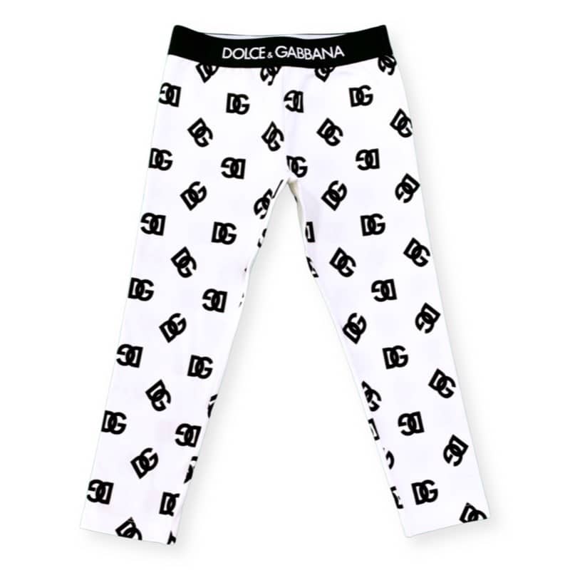 Dolce & Gabbana – Leggins logato – Bianco - immagine 2