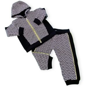 Balmain – Pantalone bimbi – Bianco Nero