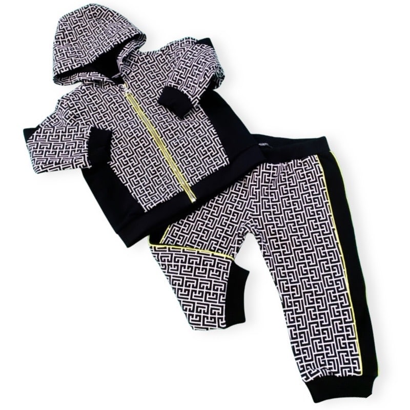 Balmain – Pantalone bimbi – Bianco Nero - immagine 2