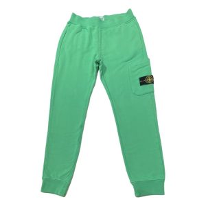 Stone Island – Pantalone in felpa con logo verde