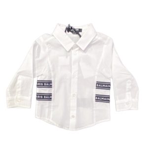 Balmain – Camicia bianca con logo
