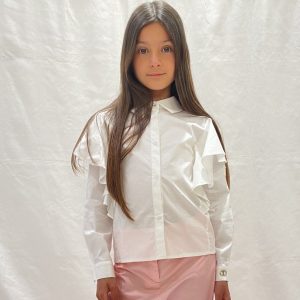 Twinset – Camicia volant – Burro