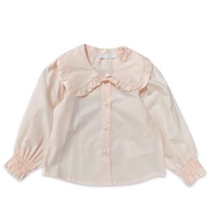 U+È – Camicia rosa con rouche