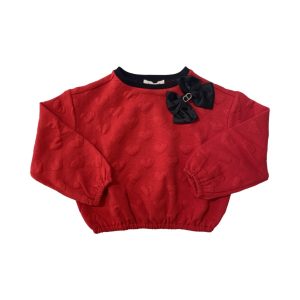Twinset – Felpa con fiocco – rosso