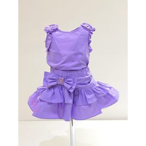 Miss Blumarine – Gonna lilla logata con fiocco