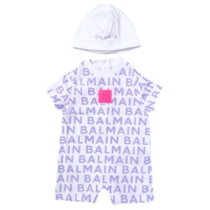 Balmain – Kit regalo due pezzi logato lilla