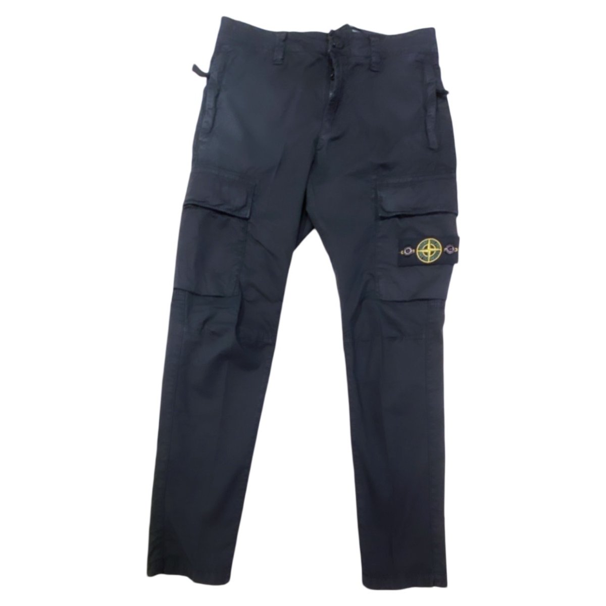 Stone Island – Pantalone lungo logato con tasche