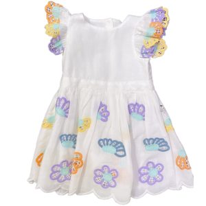 Stella Mccartney – Abito con fiori e conchiglie