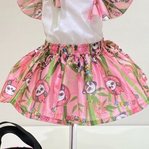 Mousse – Gonna corta rosa tema panda