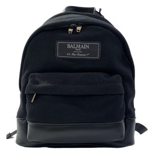 Balmain – Zaino nero con logo