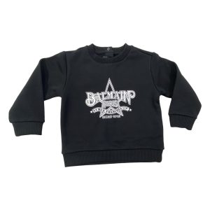 Balmain – Felpa nera con stella logata