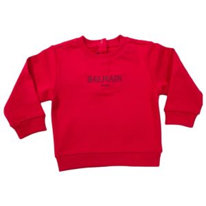Balmain – Felpa rossa logata