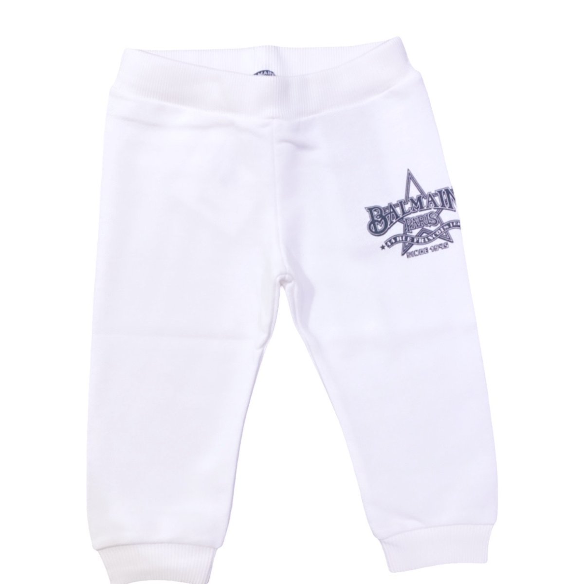Balmain – Pantalone bianco con logo laterale - immagine 2