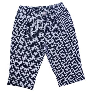 Balmain – Pantalone bianco e nero logato