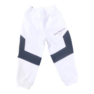 Balmain – Pantalone bianco e nero logato