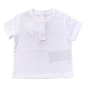 Balmain – T Shirt bianca logata