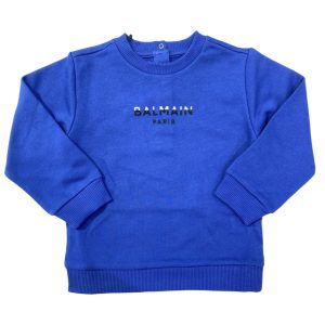 Balmain – felpa azzurra per bambini