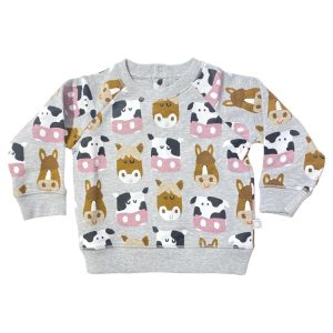 Stella McCartney – Felpa girocollo bimba – Grigia