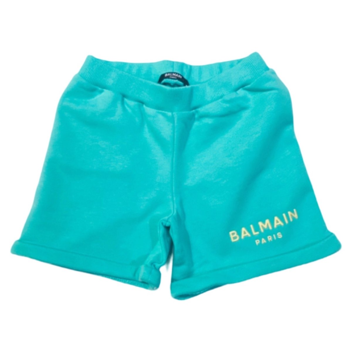 Balmain – Bermuda con logo giallo - immagine 3