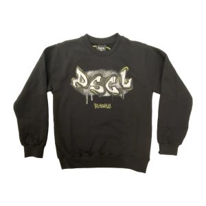 Disclaimer – Felpa girocollo bambini – Nera