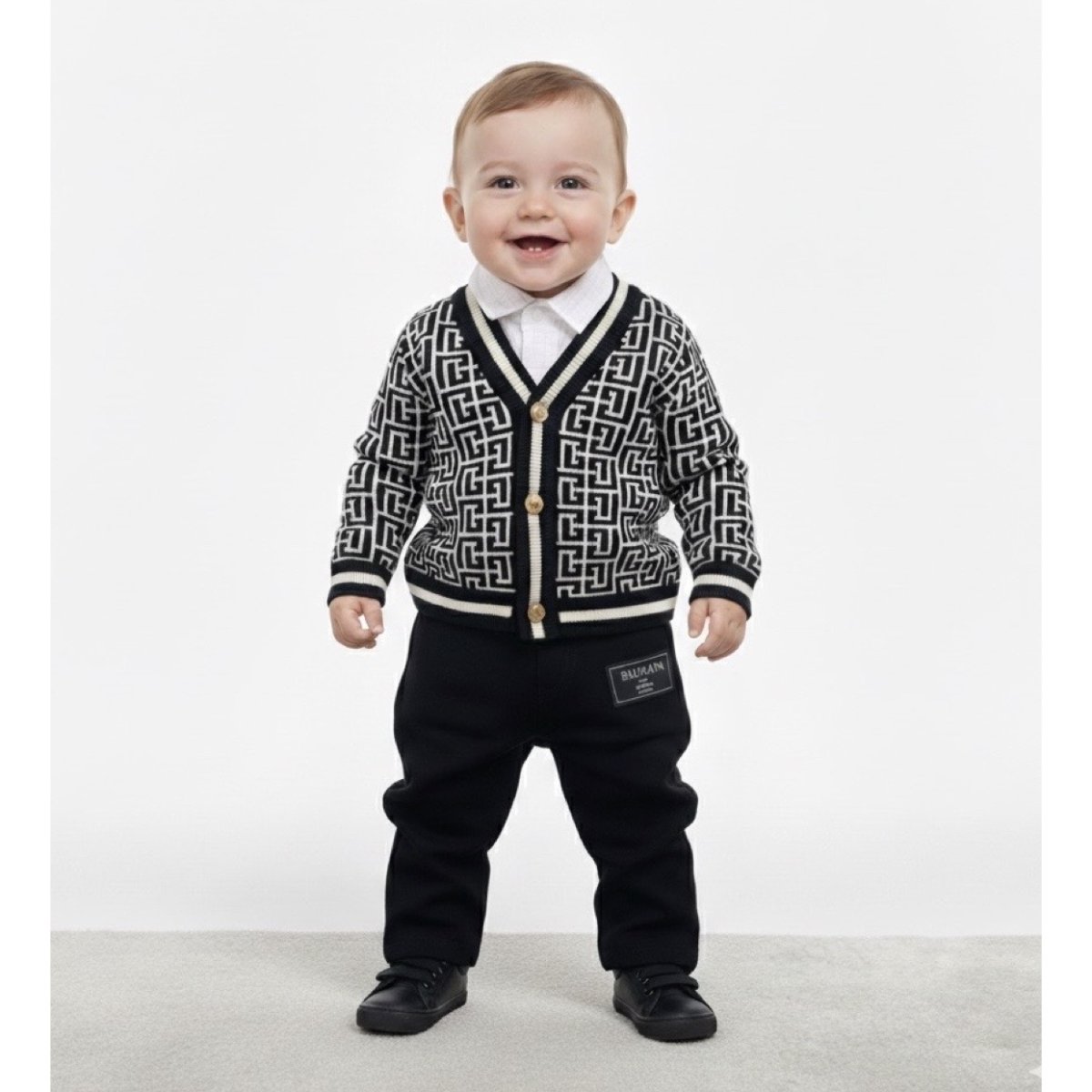 Balmain – Pantalone con logo laterale