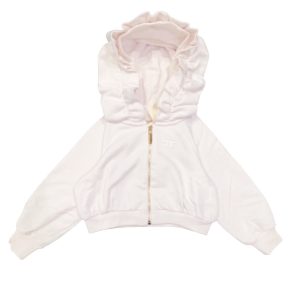 Elisabetta Franchi – Felpa con cappuccio – Burro