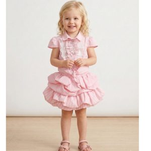 Miss Grant – Camicia per bambina con rouche