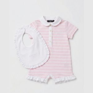 Balmain – Completo tetina e bavetta per neonata