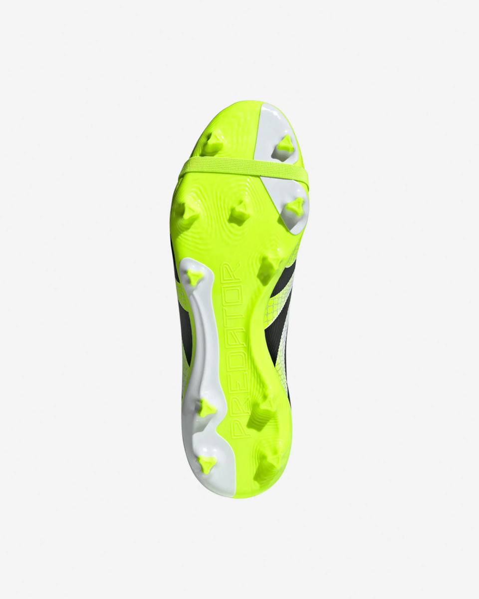 Scarpe Calcio Adidas Predator League MG Multiterreno Bianco Giallo - immagine 5