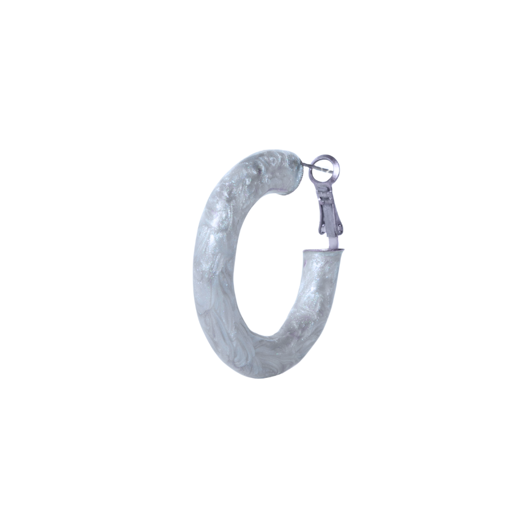 Orecchino Crono Circle Smaltato base Silver - immagine 3