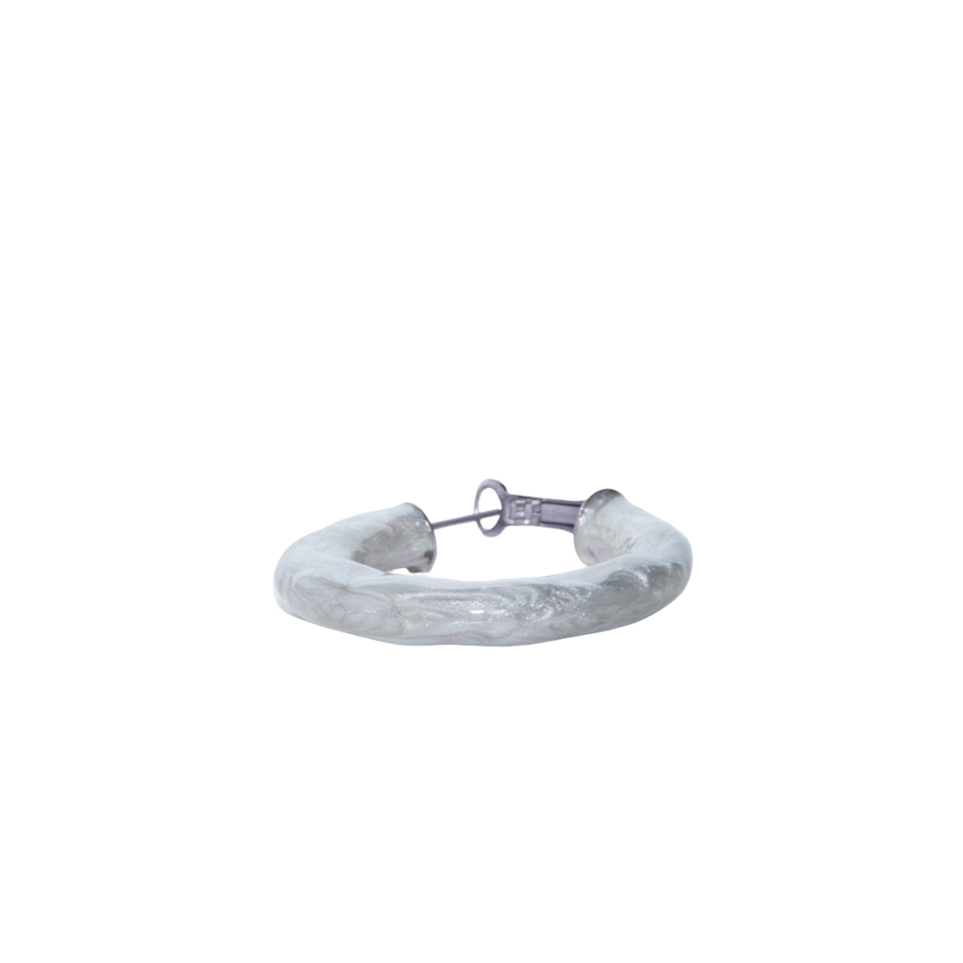 Orecchino Crono Circle Smaltato base Silver - immagine 5