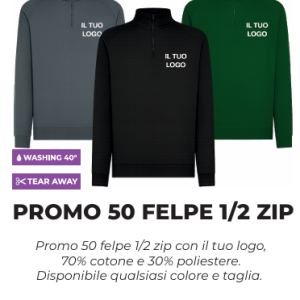 50 FELPE MEZZA ZIP
