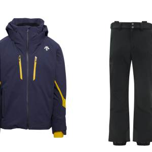 Completo Sci Descente Chester Jkt Roscoe Pant Blu Navy Giallo