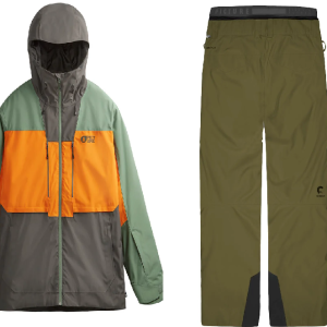 Completo Sci Picture Object Jkt Pants Verde Arancione Grigio